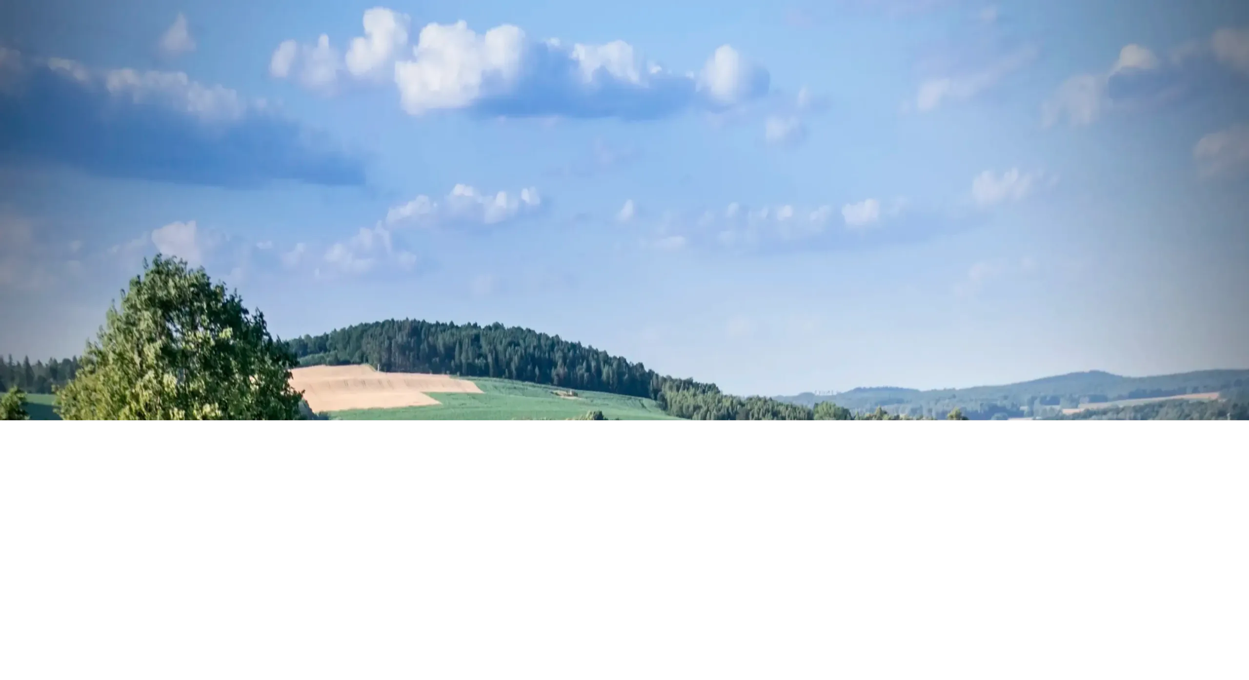 Panoramic view of Jaskółka agritourism